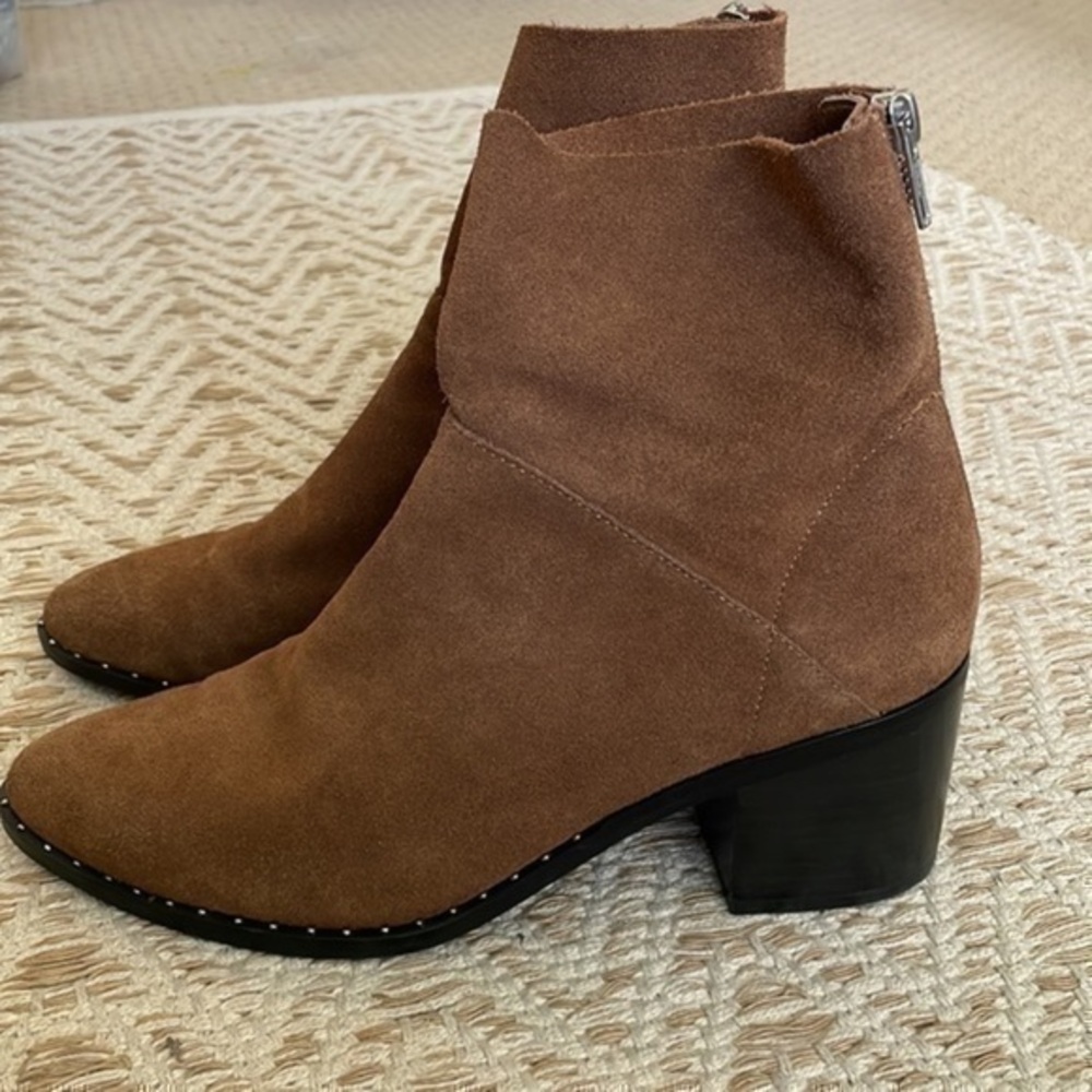 Treasure and Bond leather suede brown booties size 9
